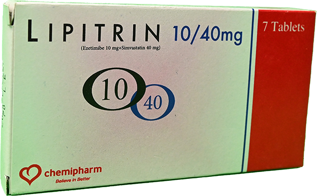 LIPITRIN 10/40 MG  7 TABLET