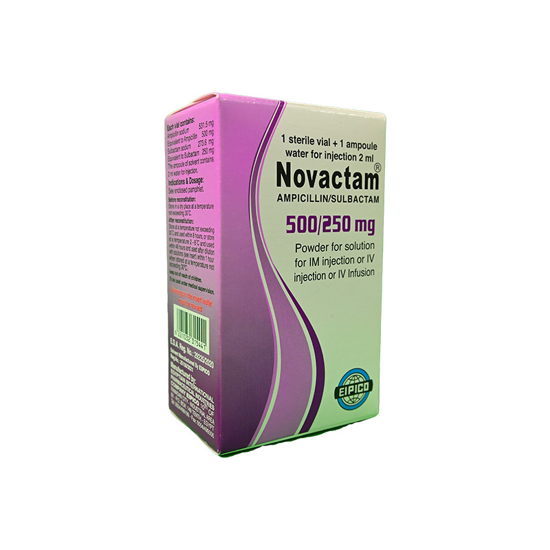 NOVACTAM 500/250MG VIAL