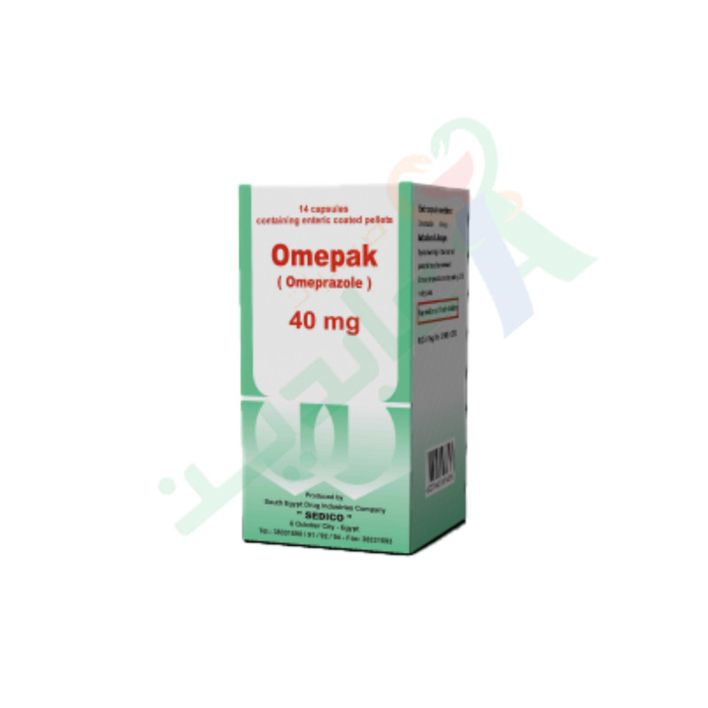 OMEPAK 40 MG 14 CAPSULES