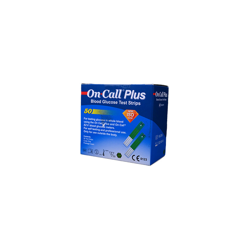 ON CALL PLUS BLOOD GLUCOSE 50 STRIPS