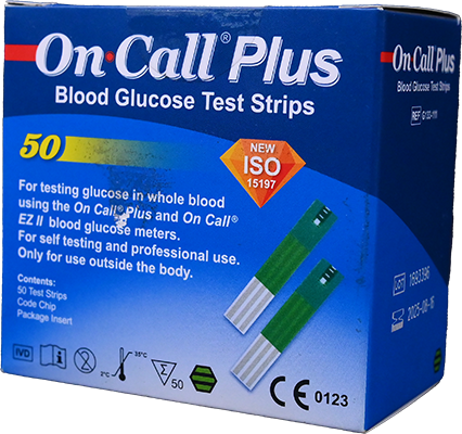 ON CALL PLUS BLOOD GLUCOSE 50 STRIPS