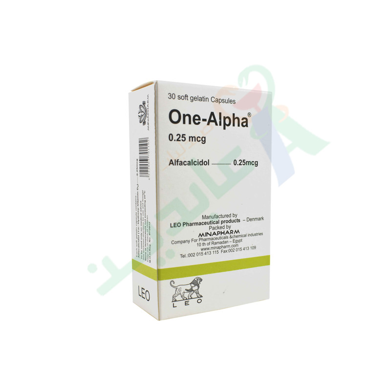 ONE-ALPHA 0.25 MCG 30 CAPSULES