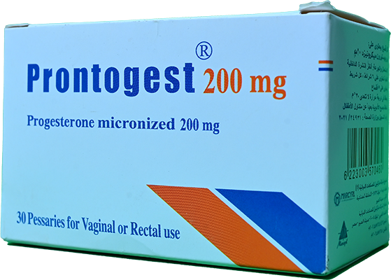 PRONTOGEST 200 MG 30 SUPPOSITORIES