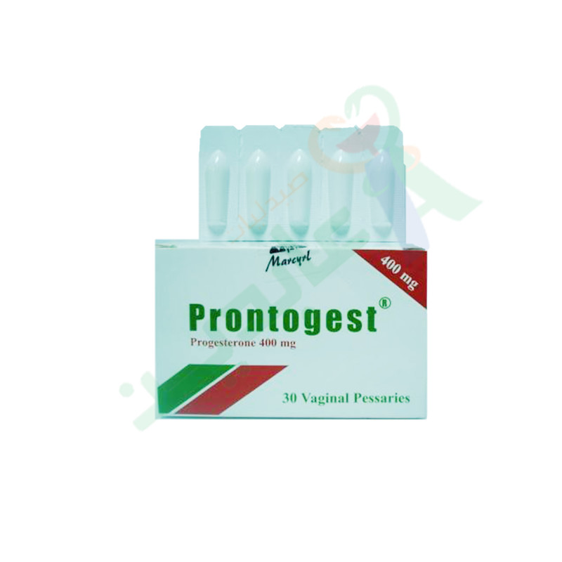 PRONTOGEST 400 MG 30 VAG SUPPOSITORIES