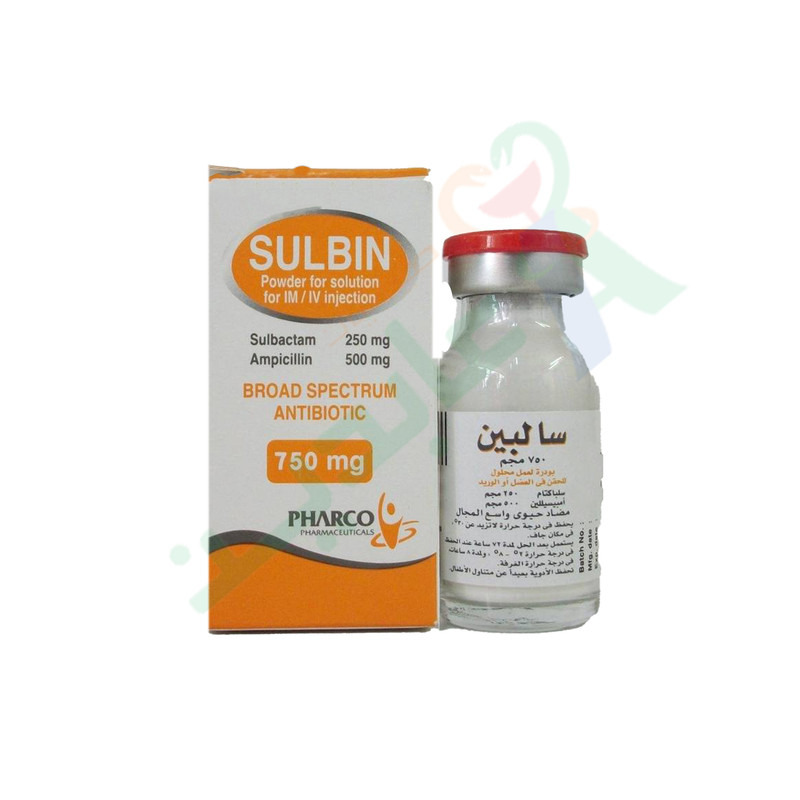 SULBIN 750 MG IM / IV VIAL