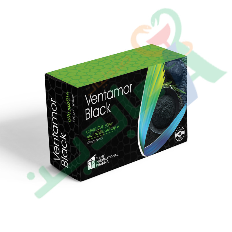 VENTAMOR BLACK CHARCOAL SOAP 100GM