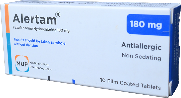 ALERTAM 180 MG 10 TABLET