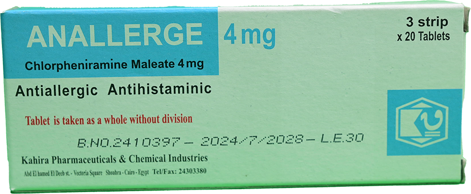 ANALLERGE  4 MG  60 TABLET