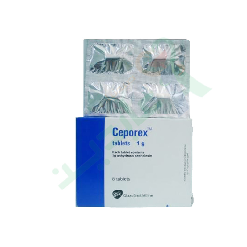 CEPOREX 1 GM 8 TABLET