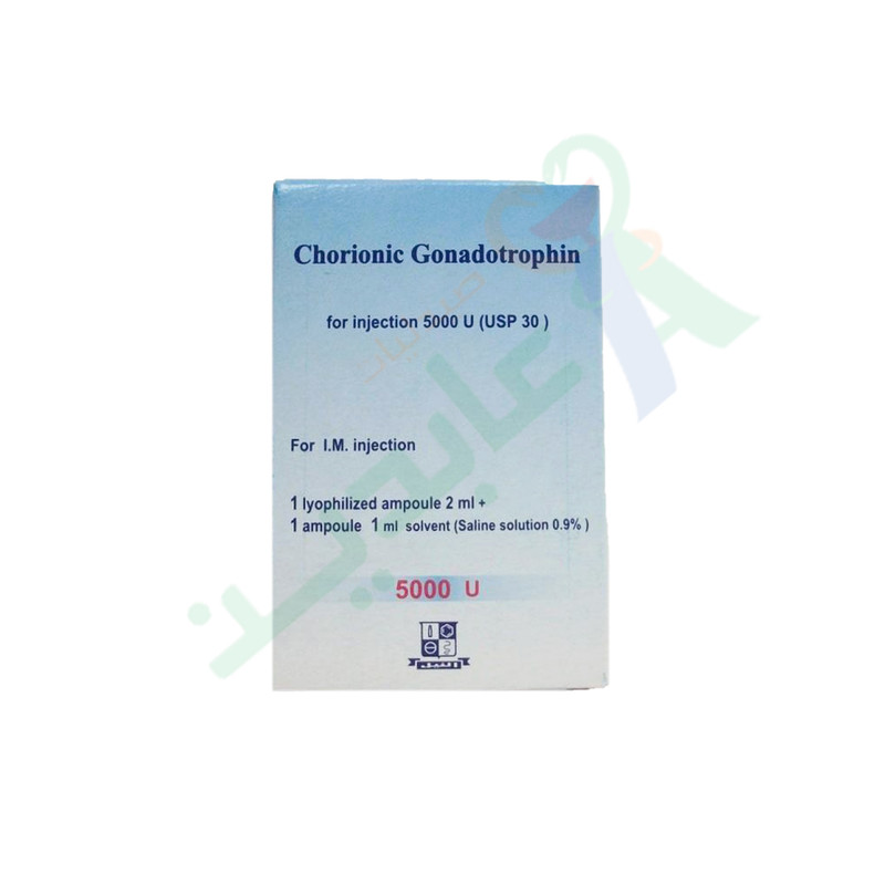 CHORIONIC GONADOTROPHIN 5000 MG 1 AMP--