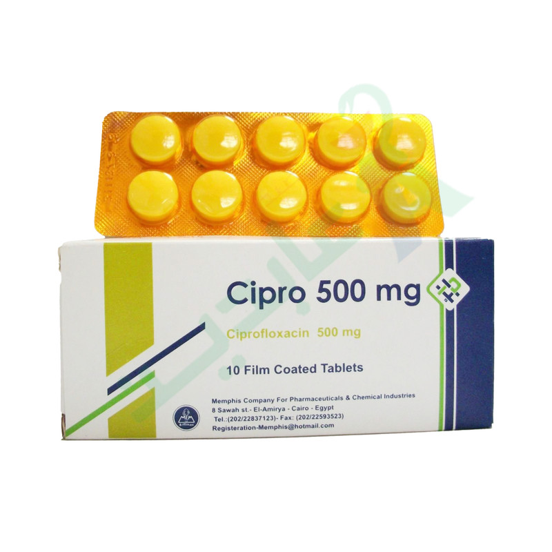 CIPRO 500 MG 10 TABLET