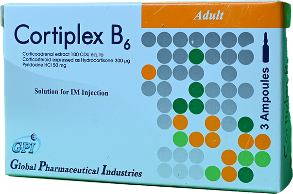 CORTIPLEX B6 ADULT 3 AMPULES