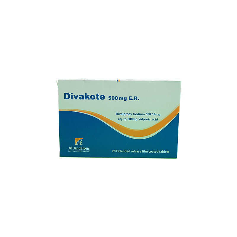 DIVAKOTE ER 500 MG 20 TABLET
