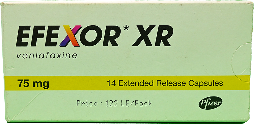 EFEXOR XR 75 MG 14 CAPSULES