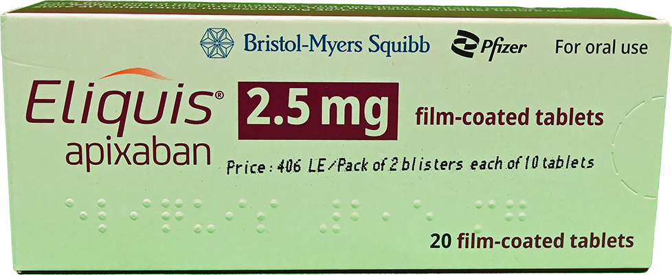 ELIQUIS 2.5 MG 20 TABLET