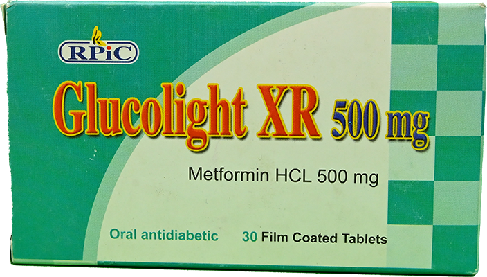 GLUCOLIGHT XR 500MG 30TABLET