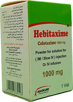 HEBITAXIME 1 GM 1 VIAL