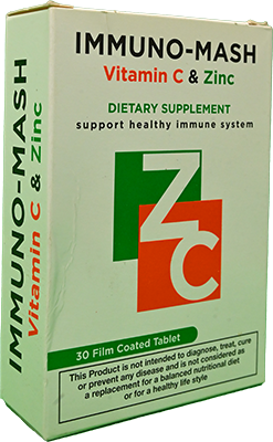 IMMUNO - MASH VITAMIN C & ZINC 30 TABLET