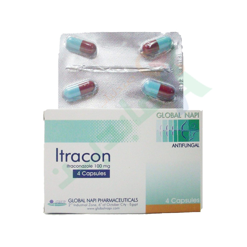 ITRACON 100MG 4 CAPSULES