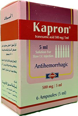 KAPRON 500 MG 6 AMPULES