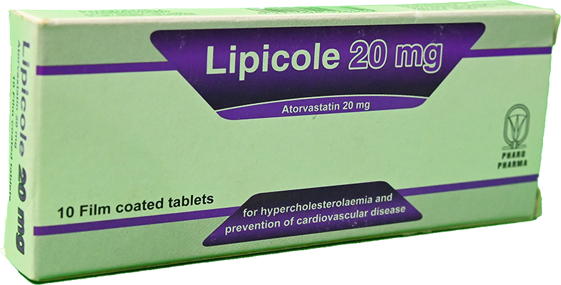 LIPICOLE 20 MG 10 TABLET