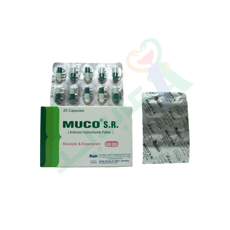 MUCO SR 75 MG 20 CAPSULES