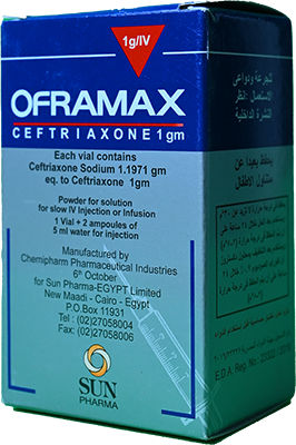 OFRAMAX 1GM I.V VIAL