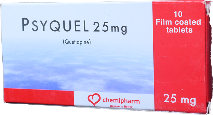 PSYQUEL 25MG 10TABLET