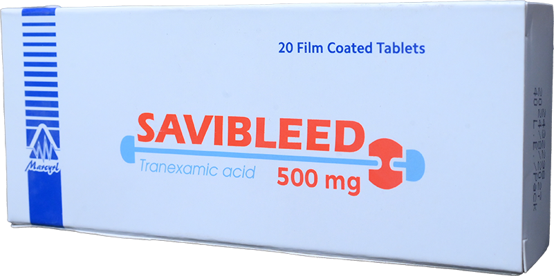 SAVIBLEED 500 MG 20 TABLET