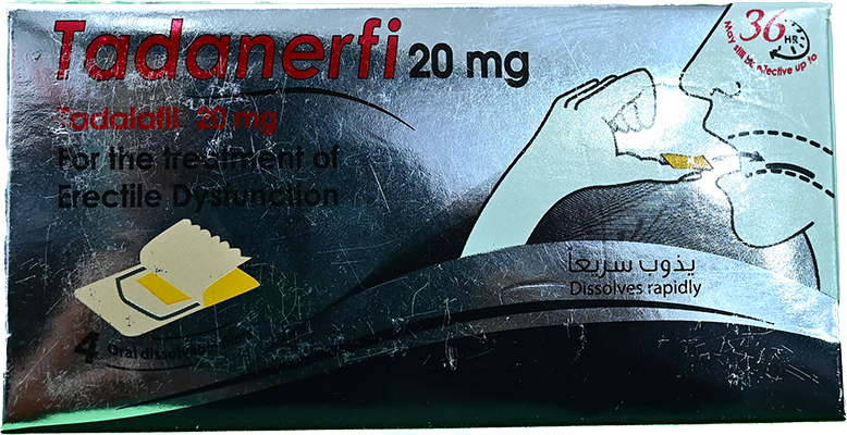 TADANERFI 20 MG 4 ORAL TABLET