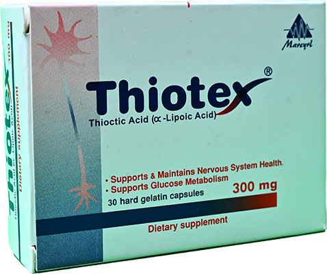 THIOTEX 300 MG 30 CAPSULES