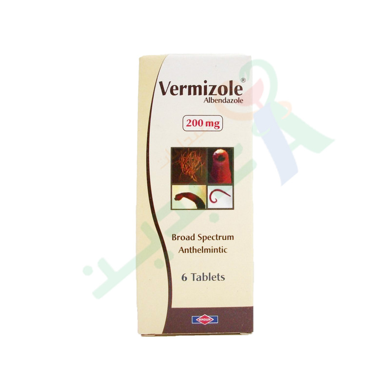 VERMIZOLE 200 MG 6 TABLET