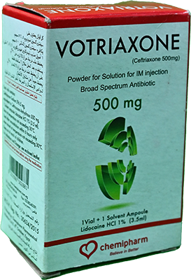 VOTRIAXONE 500MG 1VIAL