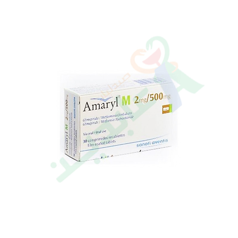 AMARYL-M 2 MG / 500 MG  30 TABLET