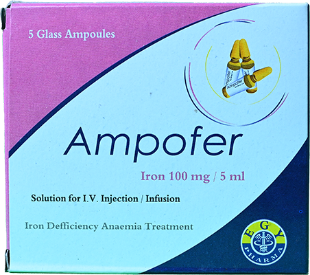 AMPOFER 100 MG 5 AMPULES