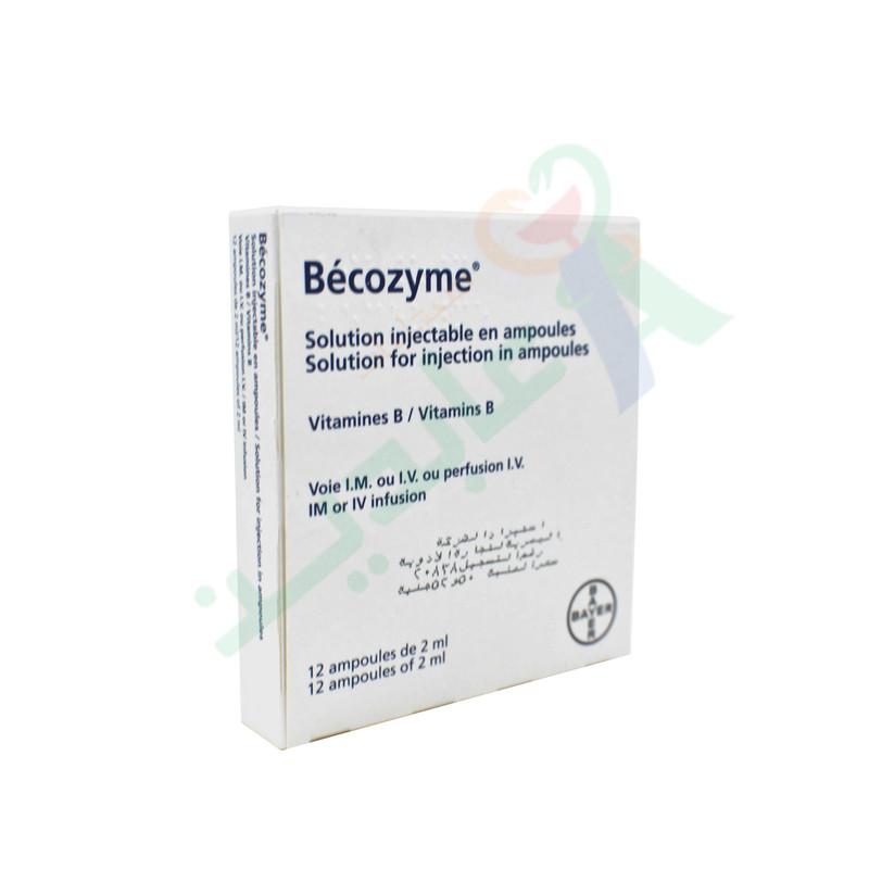 BECOZYME  12 AMPULES  2 ML--