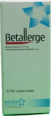 BETALLERGE 0.25 MG 30 TABLET