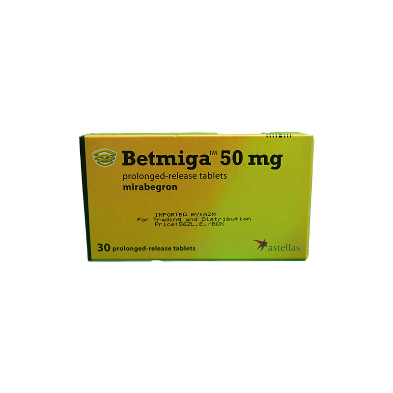 BETMIGA 50MG PROLONGED - RELEASE 30 TABLET