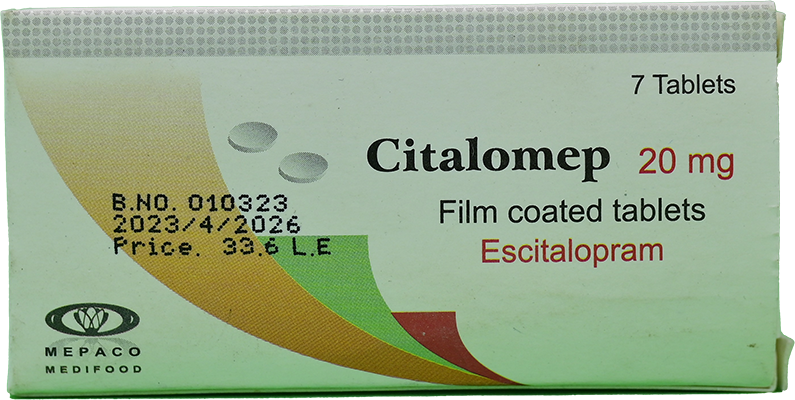 CITALOMEP 20 MG 7 TABLET