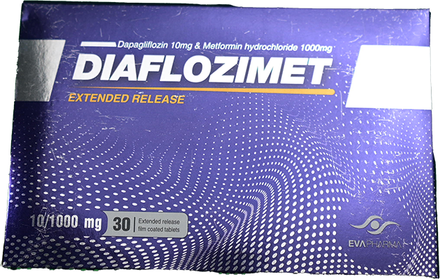 DIAFLOZIMET 10/1000 MG 30 TABLET