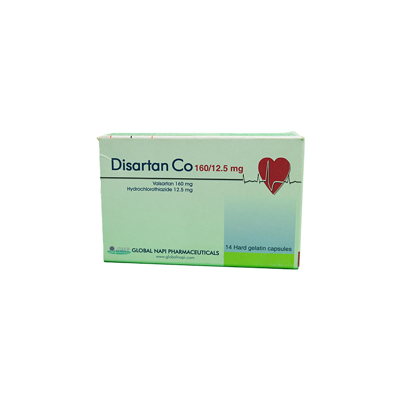 DISARTAN CO 160 MG 14 CAPSULES