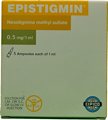 EPISTIGMIN  0.5%  5 AMPOULES 5 ML