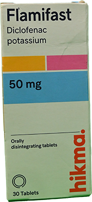 FLAMIFAST 50 MG 30 TABLET