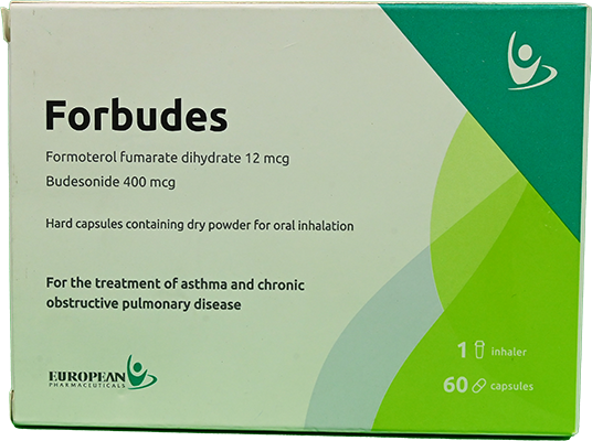 FORBUDES 60 CAPSULES + INHALER