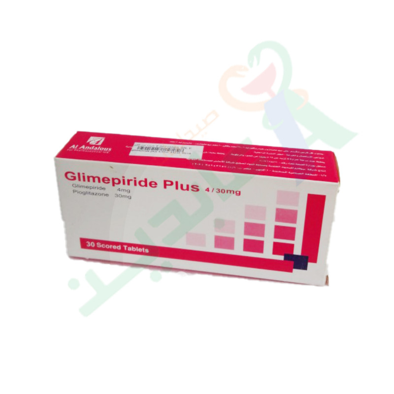 GLIMEPRIDE PLUS 4/30 MG 30 TABLET