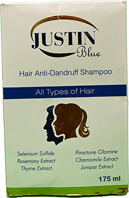 JUSTIN BLUE ANTI DANDRUFF SHAMPOO 175 ML