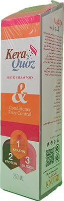 KERA QOUZ HAIR SHAMPOO & CONDTIONER FRIZZ CONTROL 250 ML