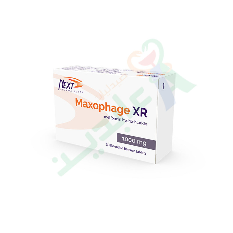 MAXOPHAGE XR 1 GM 30 TABLET--