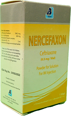 NERCEFAXON 1 GM I.M VIAL