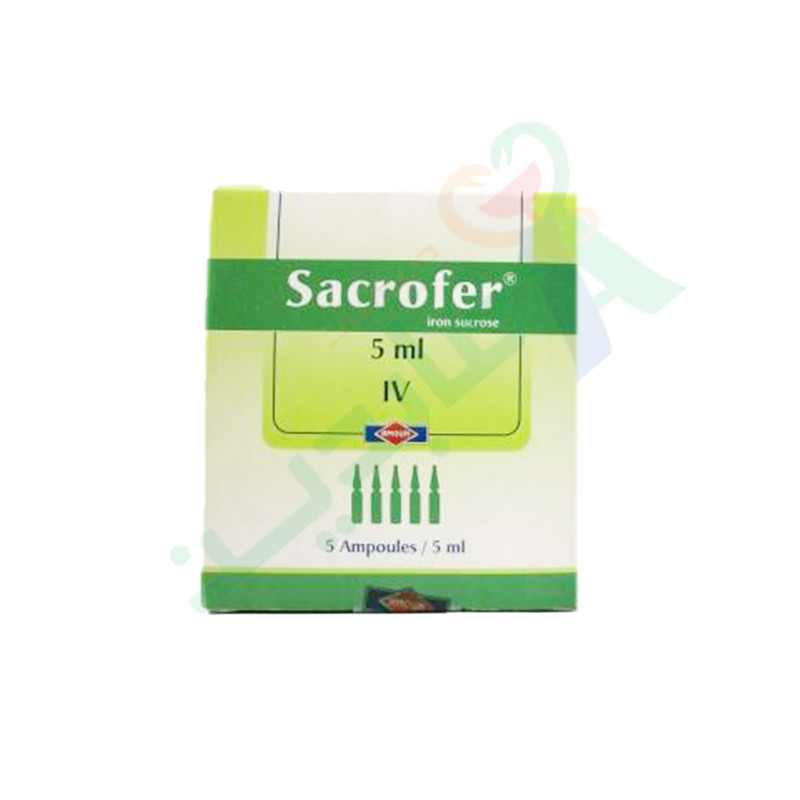 SACROFER 5 ML 5 AMPULES